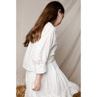 Unlabel blouses Unlabel Pearl White Natura Wave Embroidery Blouse