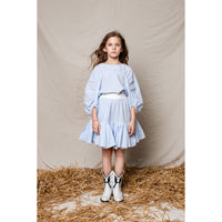 Unlabel blouses Unlabel Sky Blue Checks Arancia Blouse