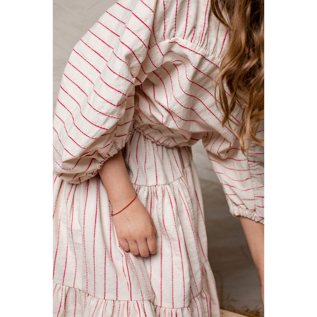 Unlabel bottoms Unlabel Milk/Coral Stripes Sorrento Skirt