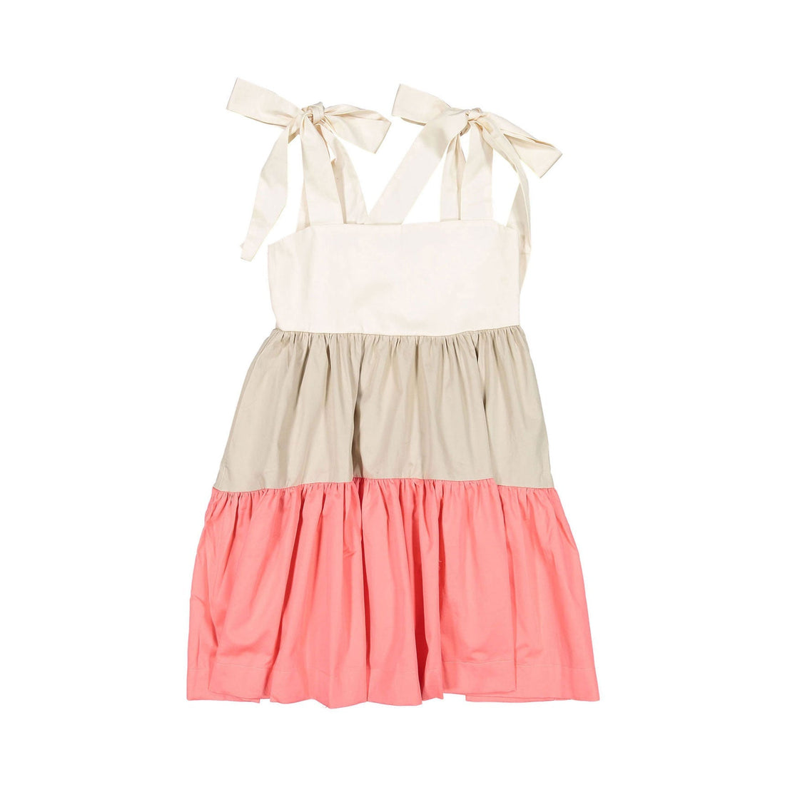 Unlabel dresses Unlabel Vanilla/Sand/Coral Blocks Oceano Dress