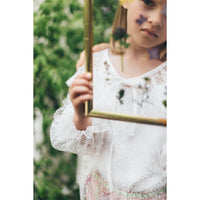 Paade Mode White Heliotrope Blouse