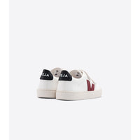 VEJA shoes Veja Extra White/Marsala/Black Esplar Velcro Sneakers