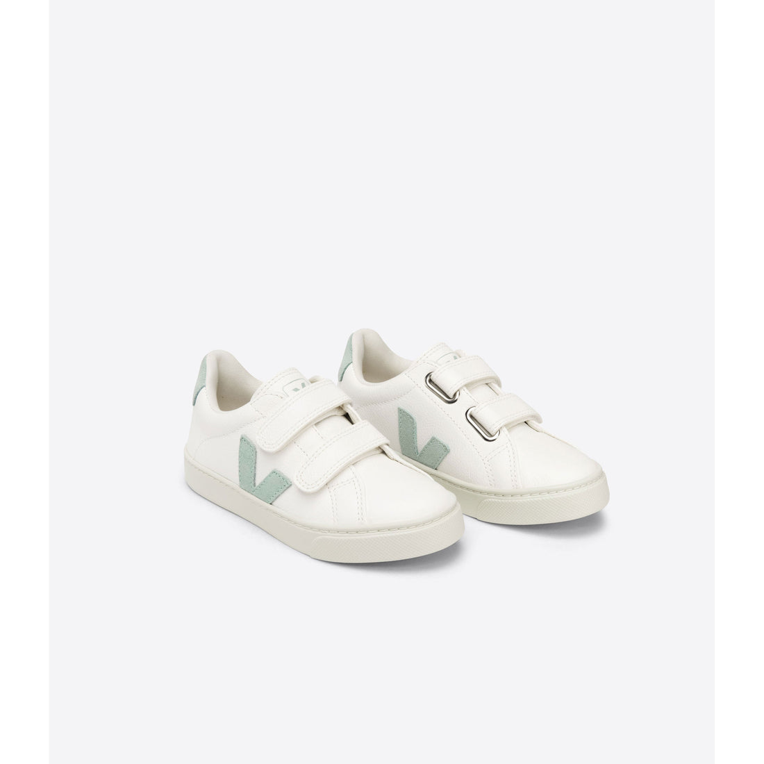 VEJA shoes Veja Extra White/Matcha Small Esplar Chromefree Velcro Sneakers