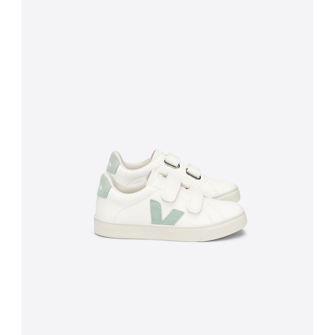 VEJA shoes Veja Extra White/Matcha Small Esplar Chromefree Velcro Sneakers