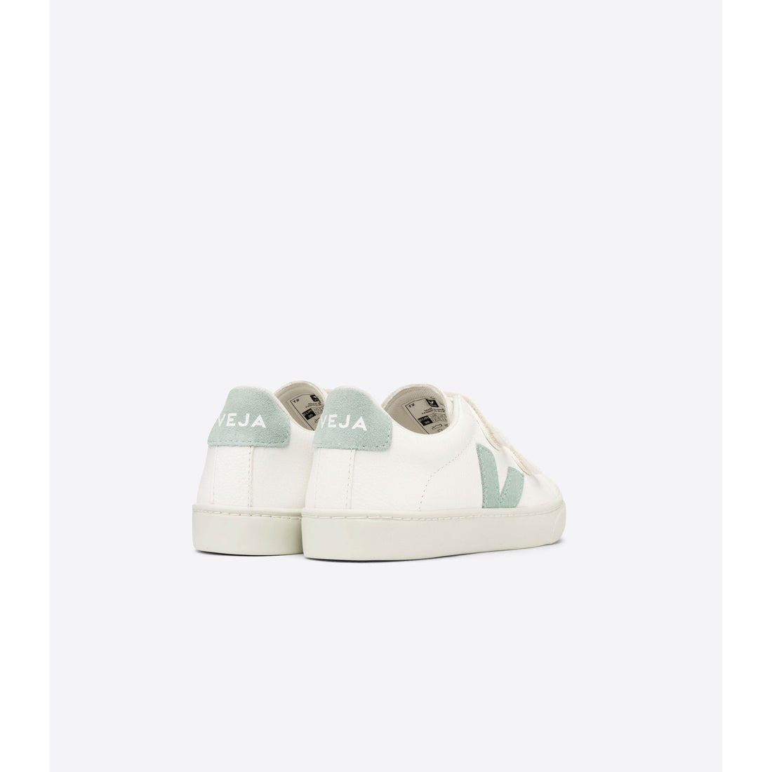 VEJA shoes Veja Extra White/Matcha Small Esplar Chromefree Velcro Sneakers