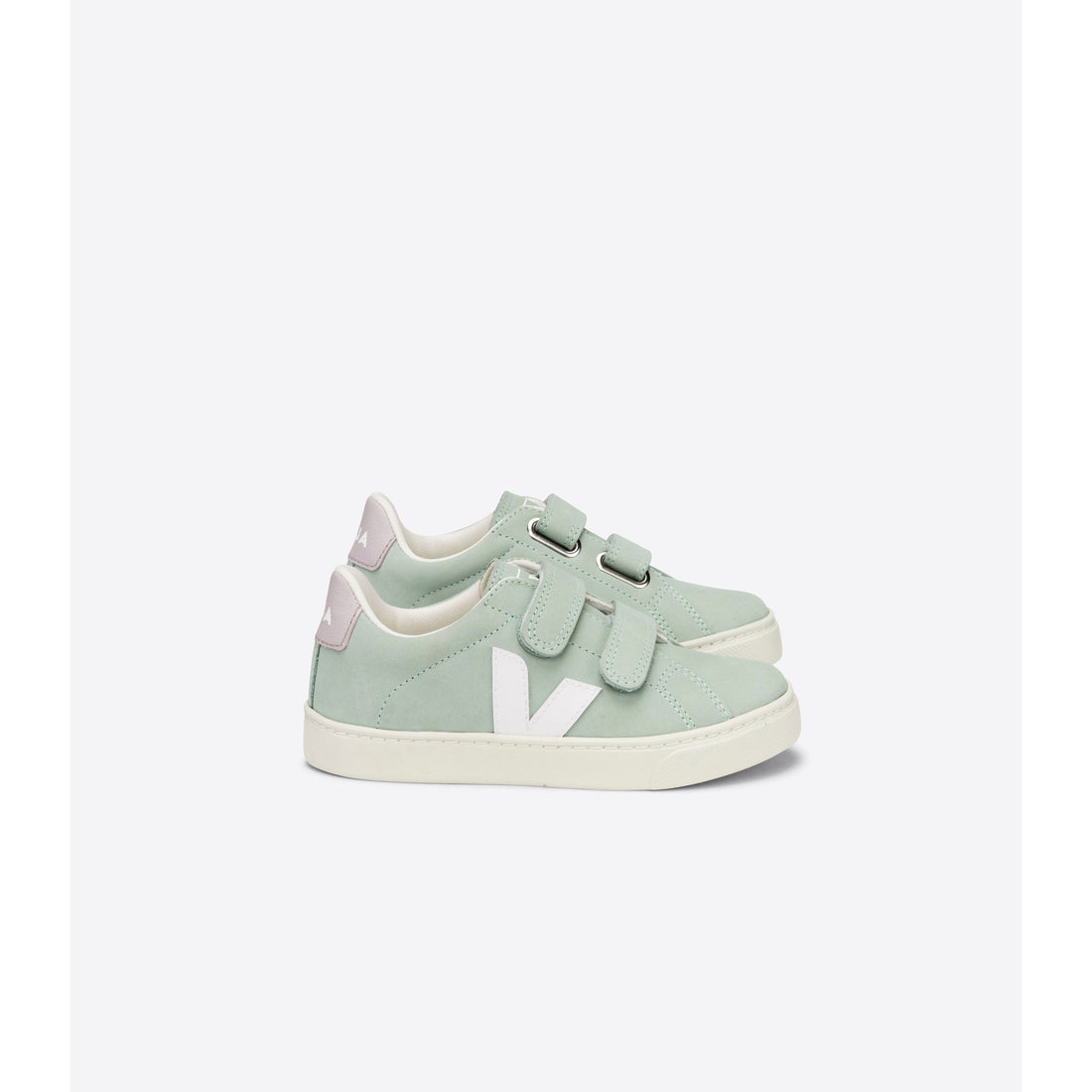 VEJA shoes Veja Matcha/White Esplar Velcro Nubuck Sneakers
