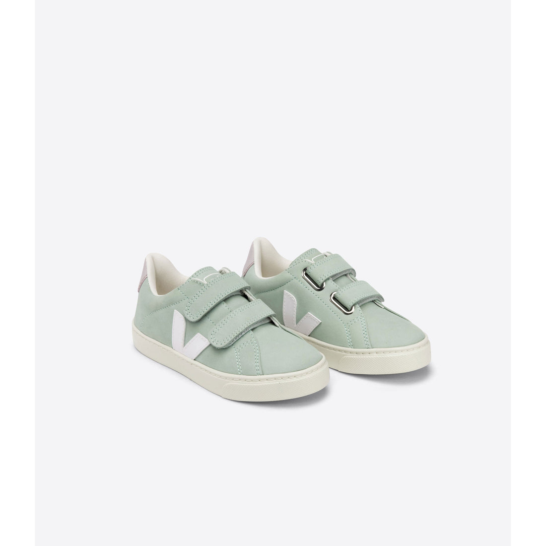 VEJA shoes Veja Matcha/White Esplar Velcro Nubuck Sneakers