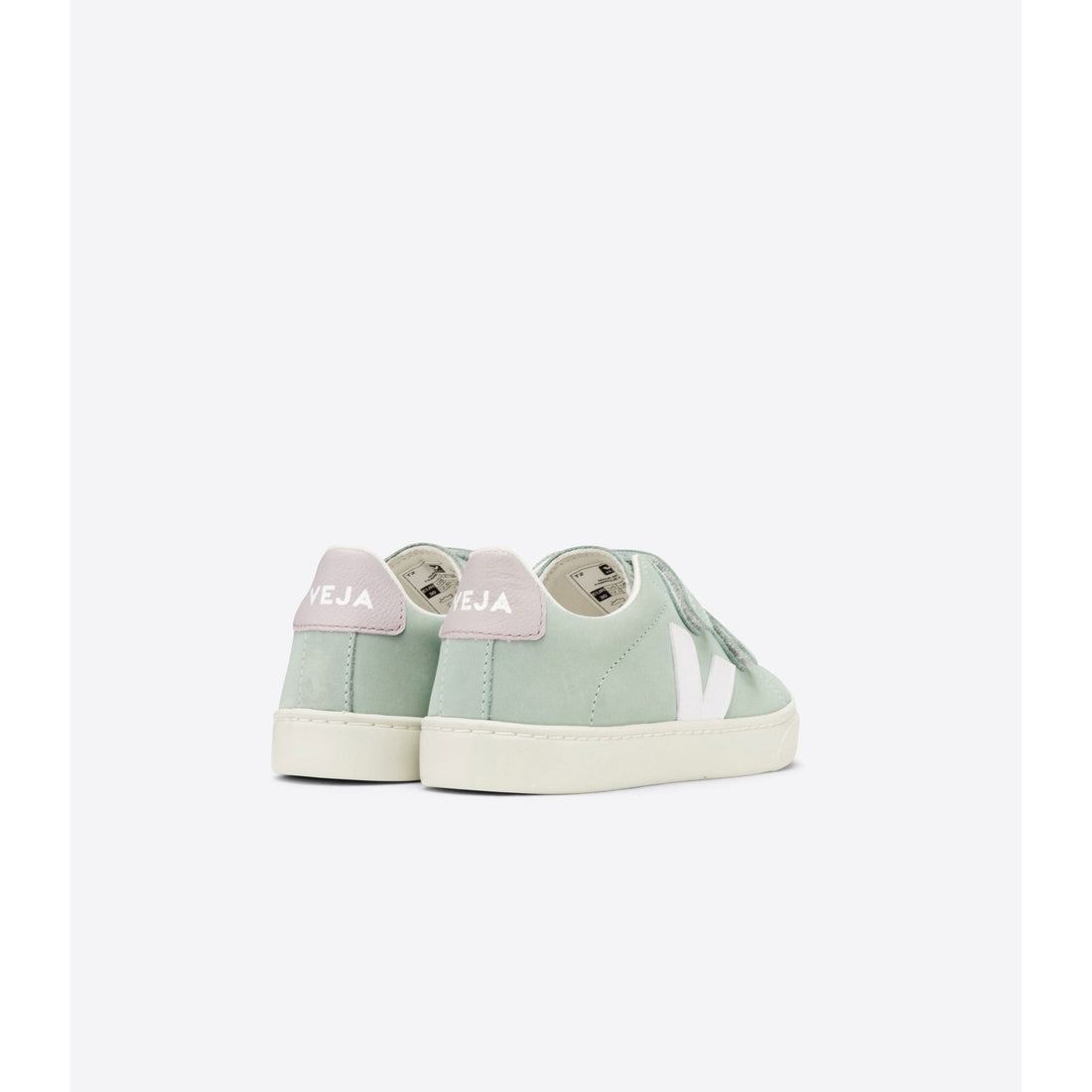 VEJA shoes Veja Matcha/White Esplar Velcro Nubuck Sneakers