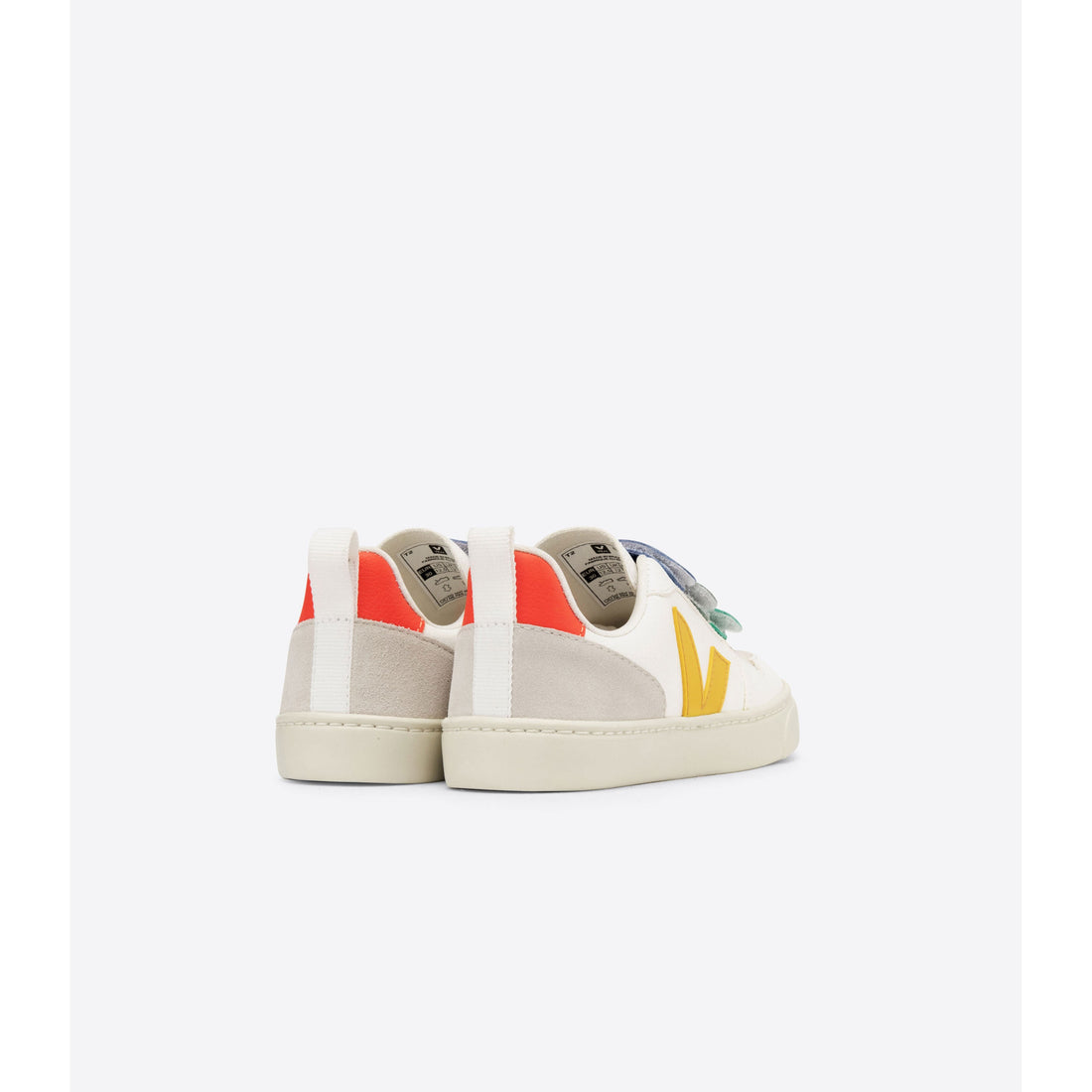VEJA shoes Veja Multico Extra White/Ouro V10 Velcro Sneakers