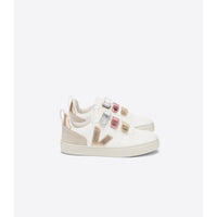 VEJA shoes Veja Multico Extra White/White Shiny V10 Velcro Sneakers