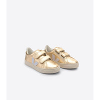 VEJA shoes Veja Plantine/White Small Esplar Chromefree Velcro Sneakers
