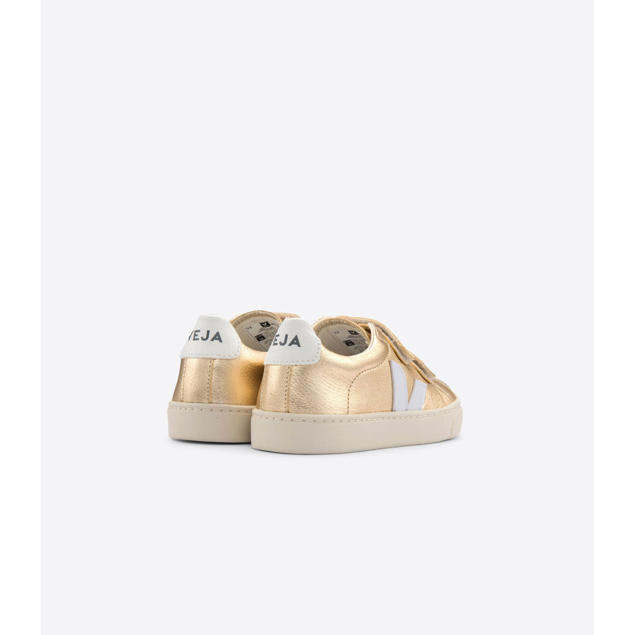 VEJA shoes Veja Plantine/White Small Esplar Chromefree Velcro Sneakers