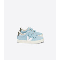 VEJA shoes Veja Steel/White Small Esplar Nubuck Velcro Sneakers