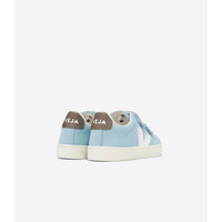 VEJA shoes Veja Steel/White Small Esplar Nubuck Velcro Sneakers