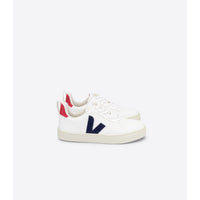 VEJA shoes Veja White/Cobalt/Pekin Small V10 Junior Lace Sneakers