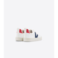 VEJA shoes Veja White/Cobalt/Pekin Small V10 Junior Lace Sneakers