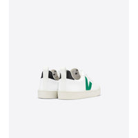 VEJA shoes Veja White/Emeraude/Black Small V10 Junior Lace Sneakers