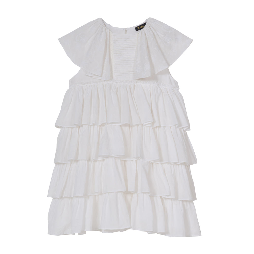 Velveteen dresses Velveteen White Capelet Dress