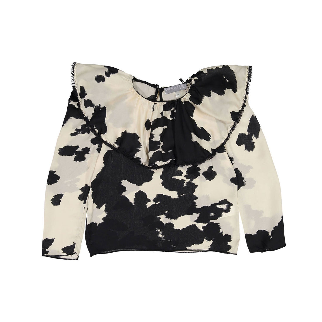 Venera Arapu blouses Venera Arapu White Print Tempoline Blouse