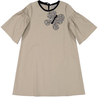 Venera Arapu dresses Venera Arapu Beige Butterfly Sequin Dress