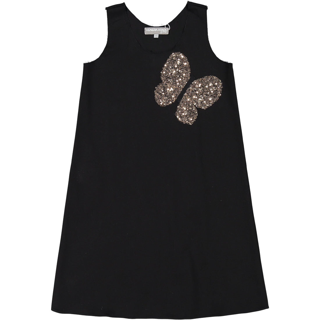 Venera Arapu dresses Venera Arapu Black Butterfly Sequin Jumper