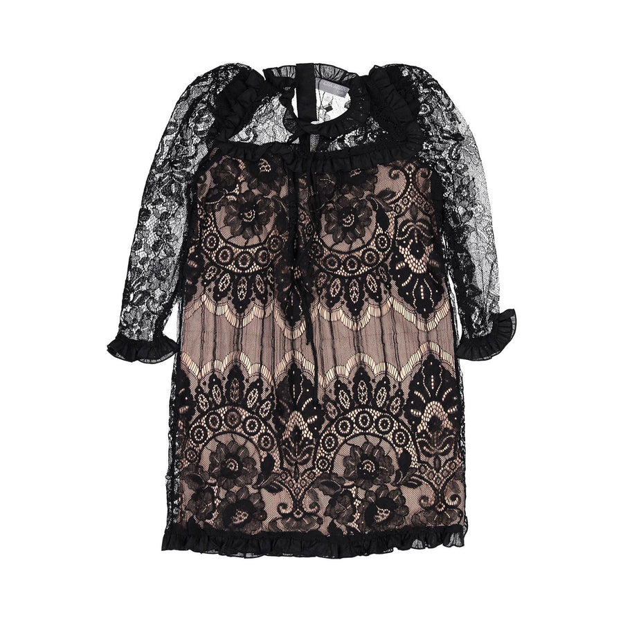 Venera Arapu dresses Venera Arapu Black Lace Puffinstar Dress