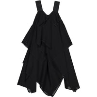 Venera Arapu dresses Venera Arapu Black Layered Asymmetrical Jumper
