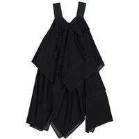 Venera Arapu dresses Venera Arapu Black Layered Asymmetrical Jumper