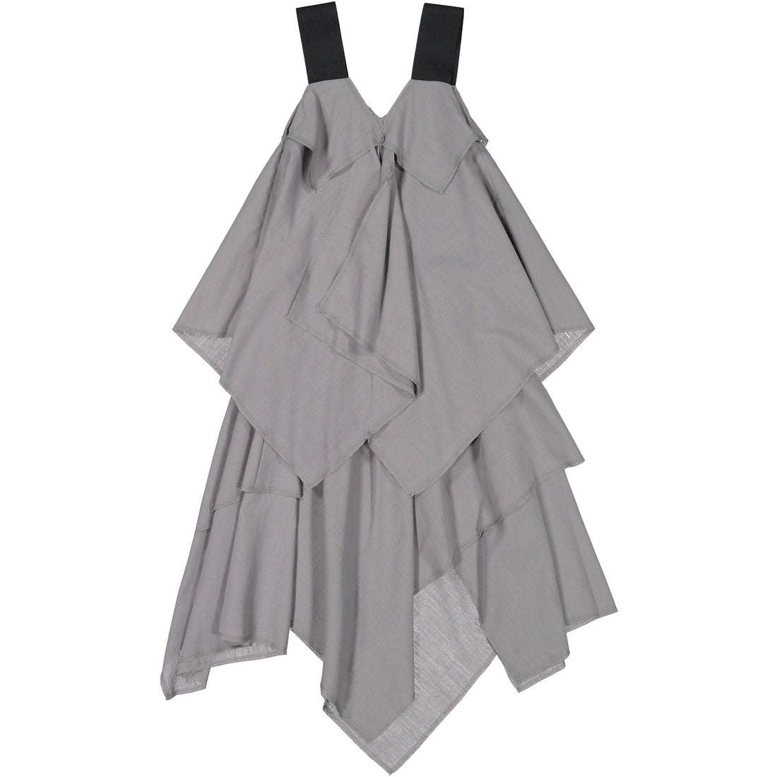 Venera Arapu dresses Venera Arapu Grey Layered Asymmetrical Jumper