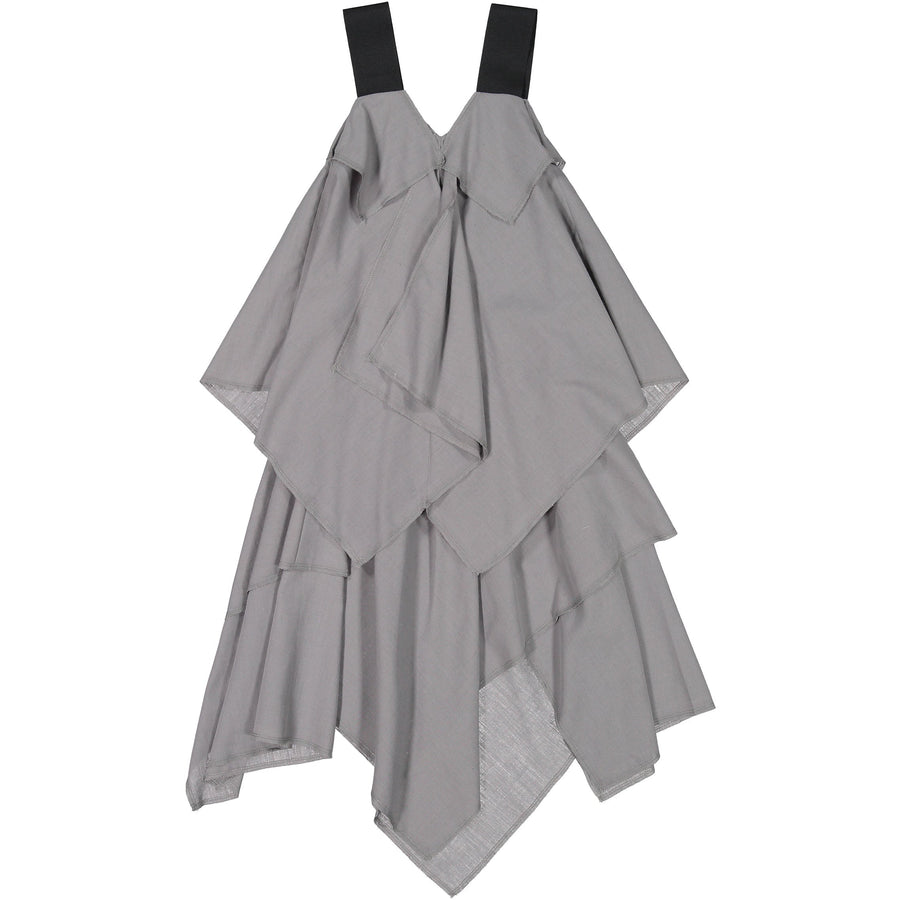 Venera Arapu dresses Venera Arapu Grey Layered Asymmetrical Jumper