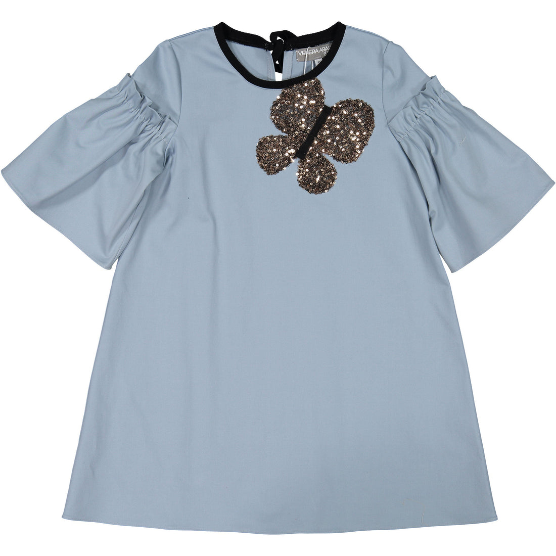 Venera Arapu dresses Venera Arapu Light Blue Butterfly Sequin Dress
