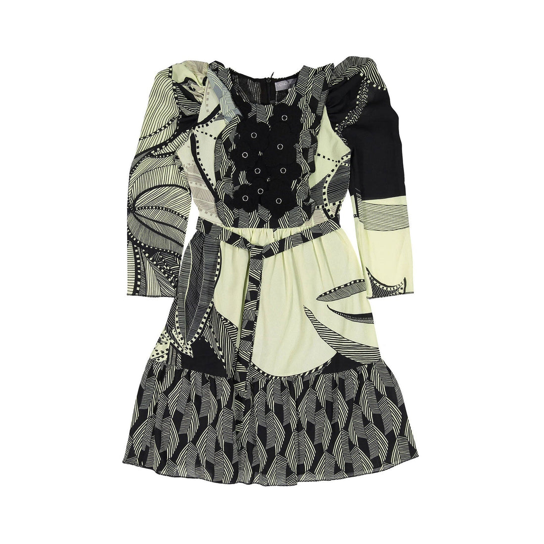 Venera Arapu dresses Venera Arapu Navy Print Quinkyvert Dress