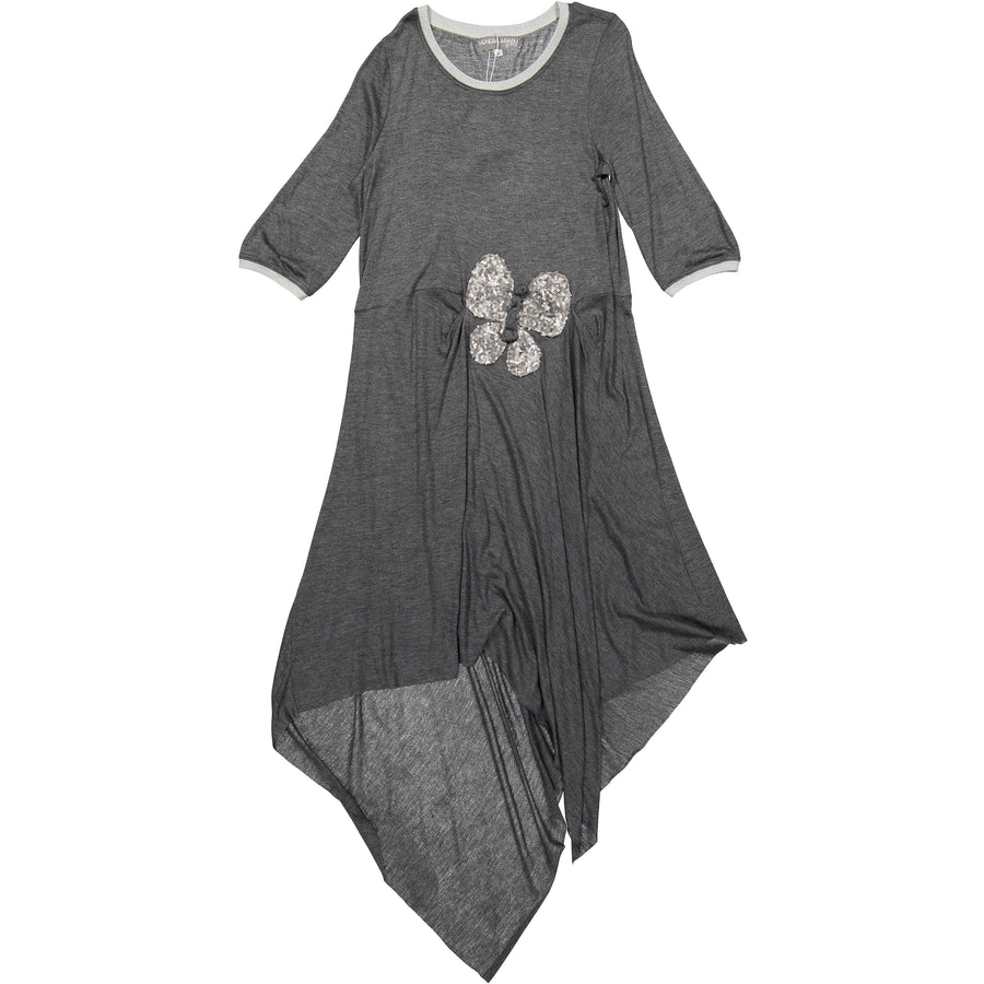 Venera Arapu dresses Venera Arapu Slate Asymmetrical Tee Dress