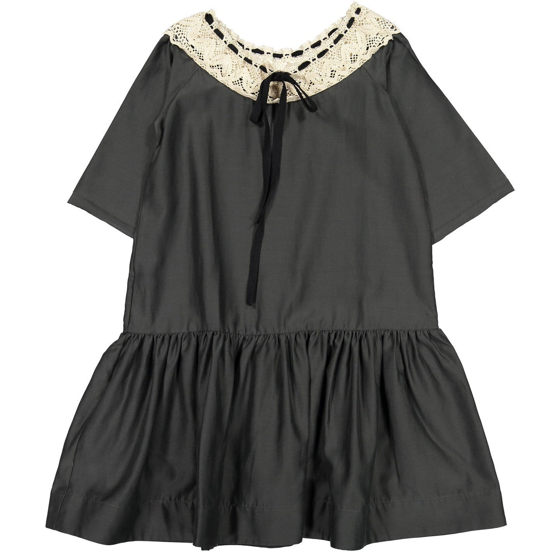 Venera Arapu dresses Venera Arapu Slate Peter Pan Dropwaist Dress