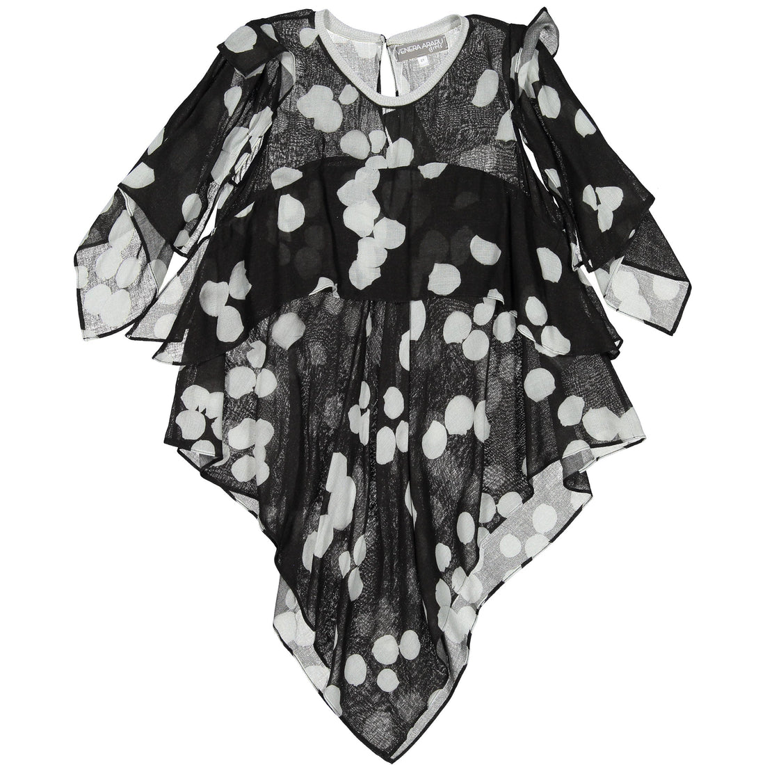 Venera Arapu tops and tees Venera Arapu Dot Asymmetrical Top