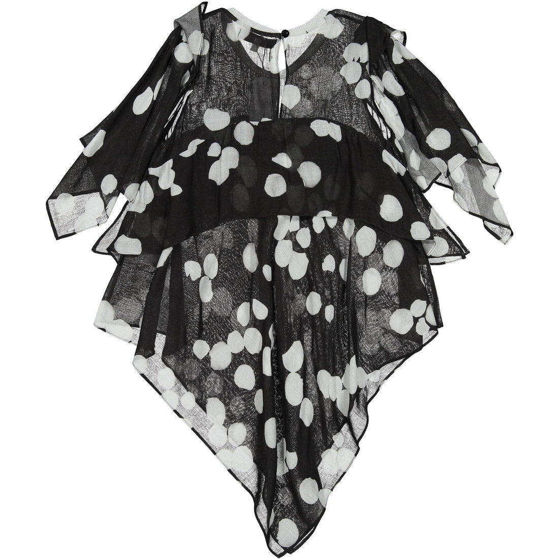 Venera Arapu tops and tees Venera Arapu Dot Asymmetrical Top