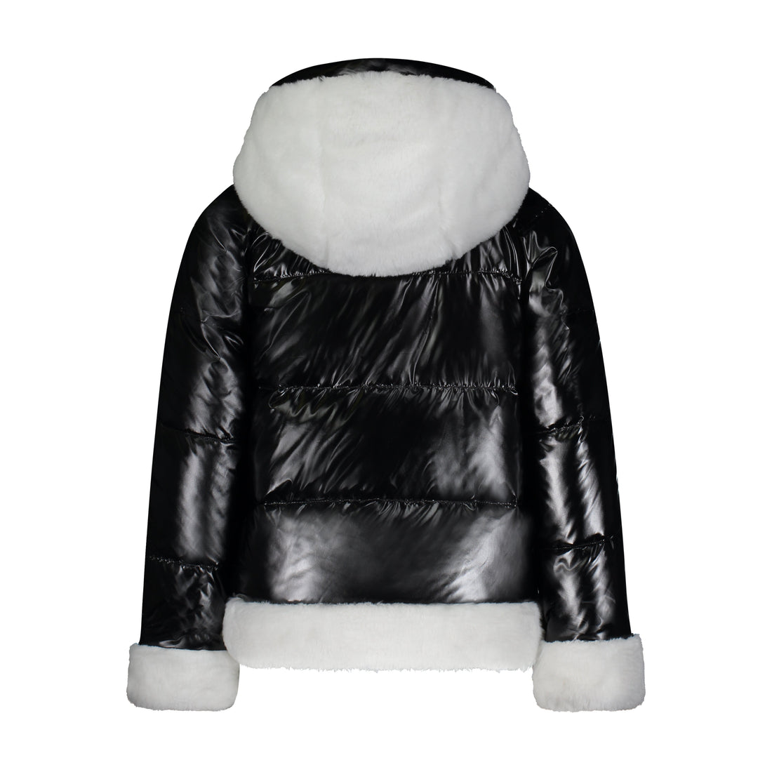 Vierra Rose Outerwear Vierra Rose Black Combo Rox Shearling Blocked Jacket