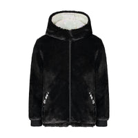 Vierra Rose Outerwear Vierra Rose Black Fur/Pearl Iridescent Jusuf Reversible Jacket