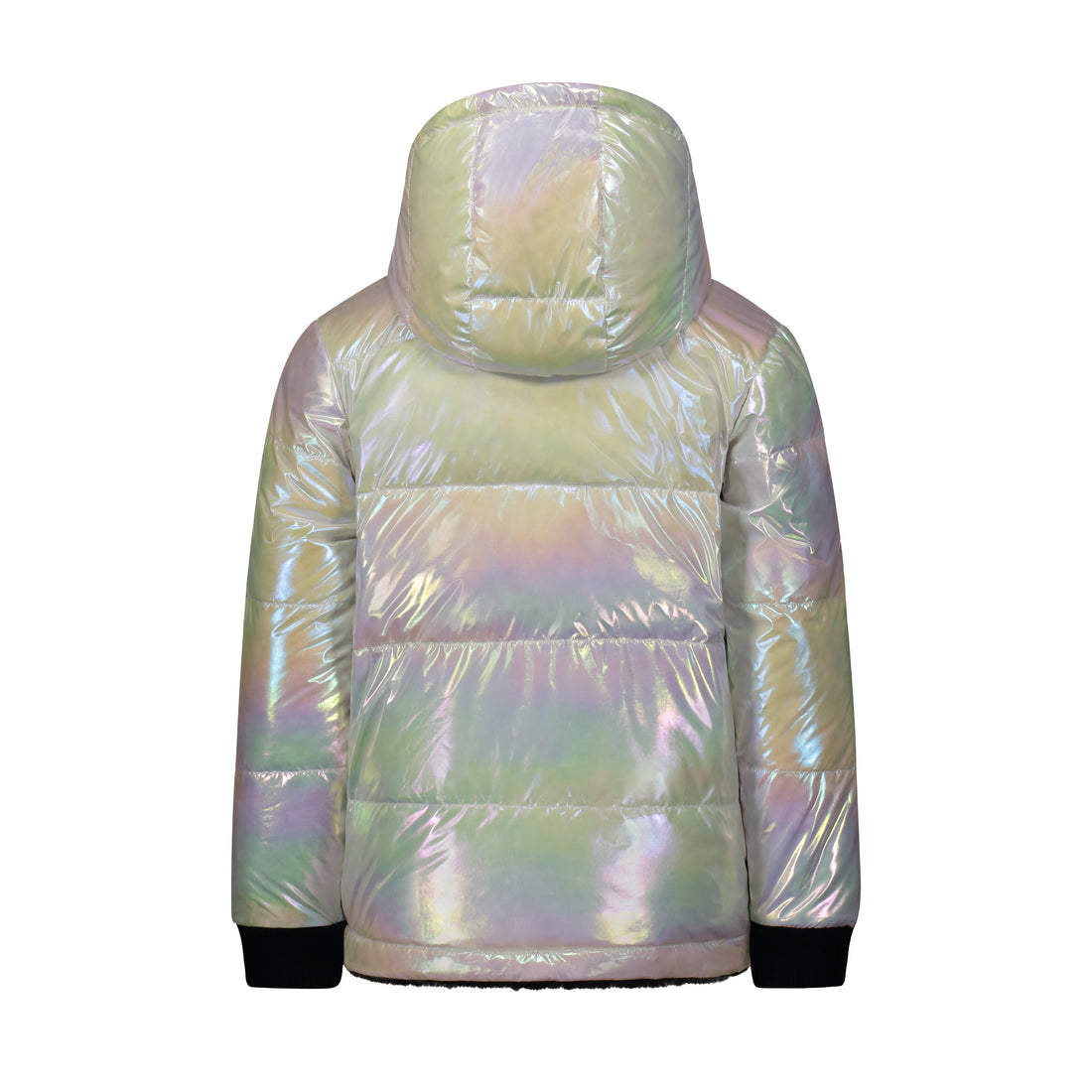 Vierra Rose Outerwear Vierra Rose Black Fur/Pearl Iridescent Jusuf Reversible Jacket
