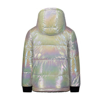 Vierra Rose Outerwear Vierra Rose Black Fur/Pearl Iridescent Jusuf Reversible Jacket