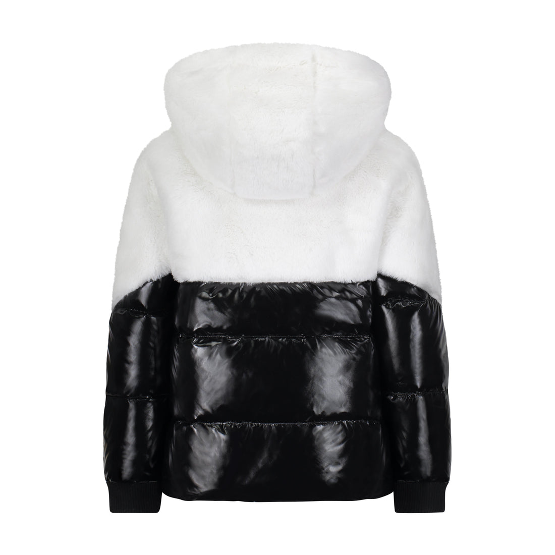 Vierra Rose Outerwear Vierra Rose Black/White Boa Shearling Top Jacket