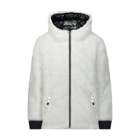 Vierra Rose Outerwear Vierra Rose White Fur/Shiny Black Jusuf Reversible Jacket