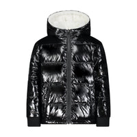 Vierra Rose Outerwear Vierra Rose White Fur/Shiny Black Jusuf Reversible Jacket