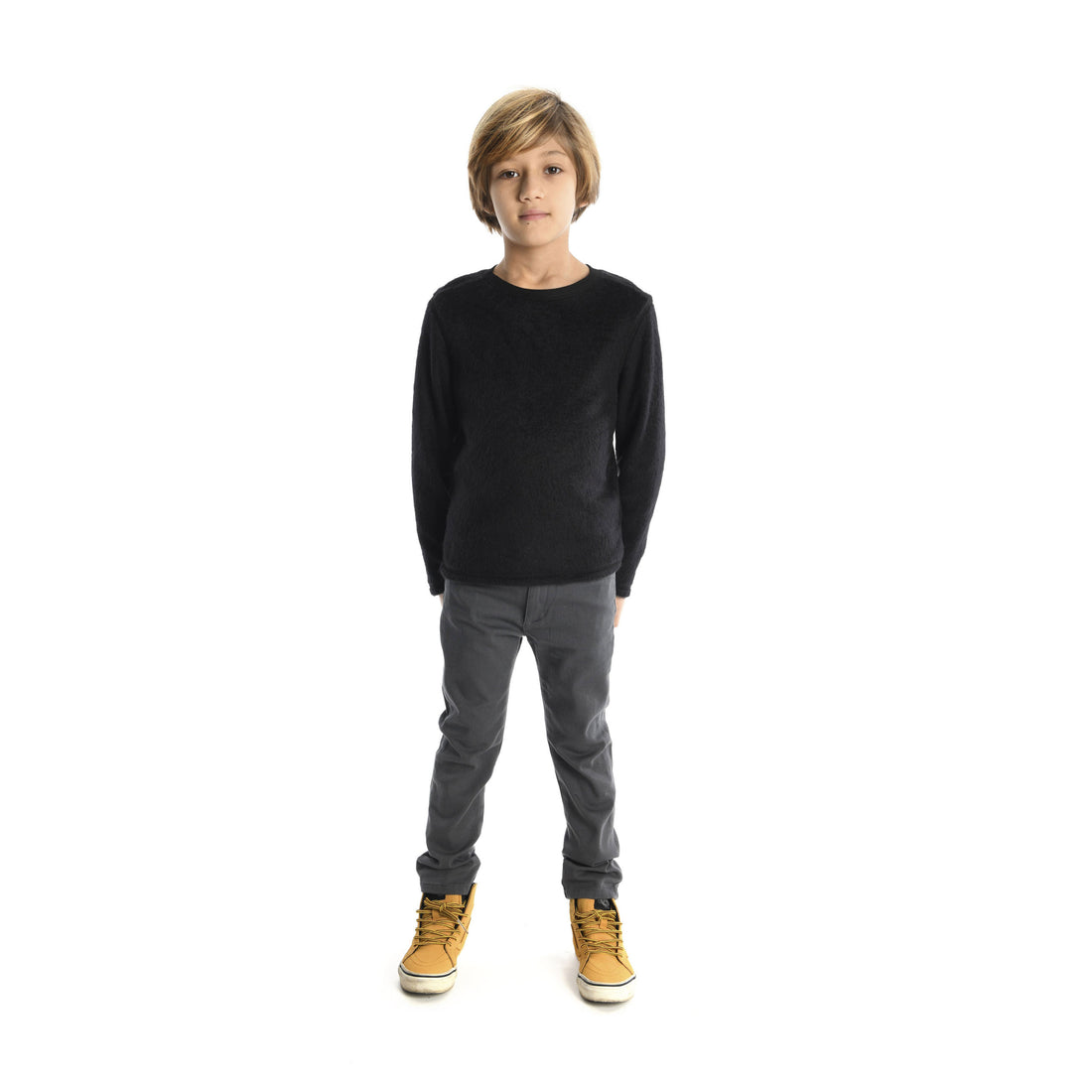 Appaman Vintage Black Skinny Twill Pant