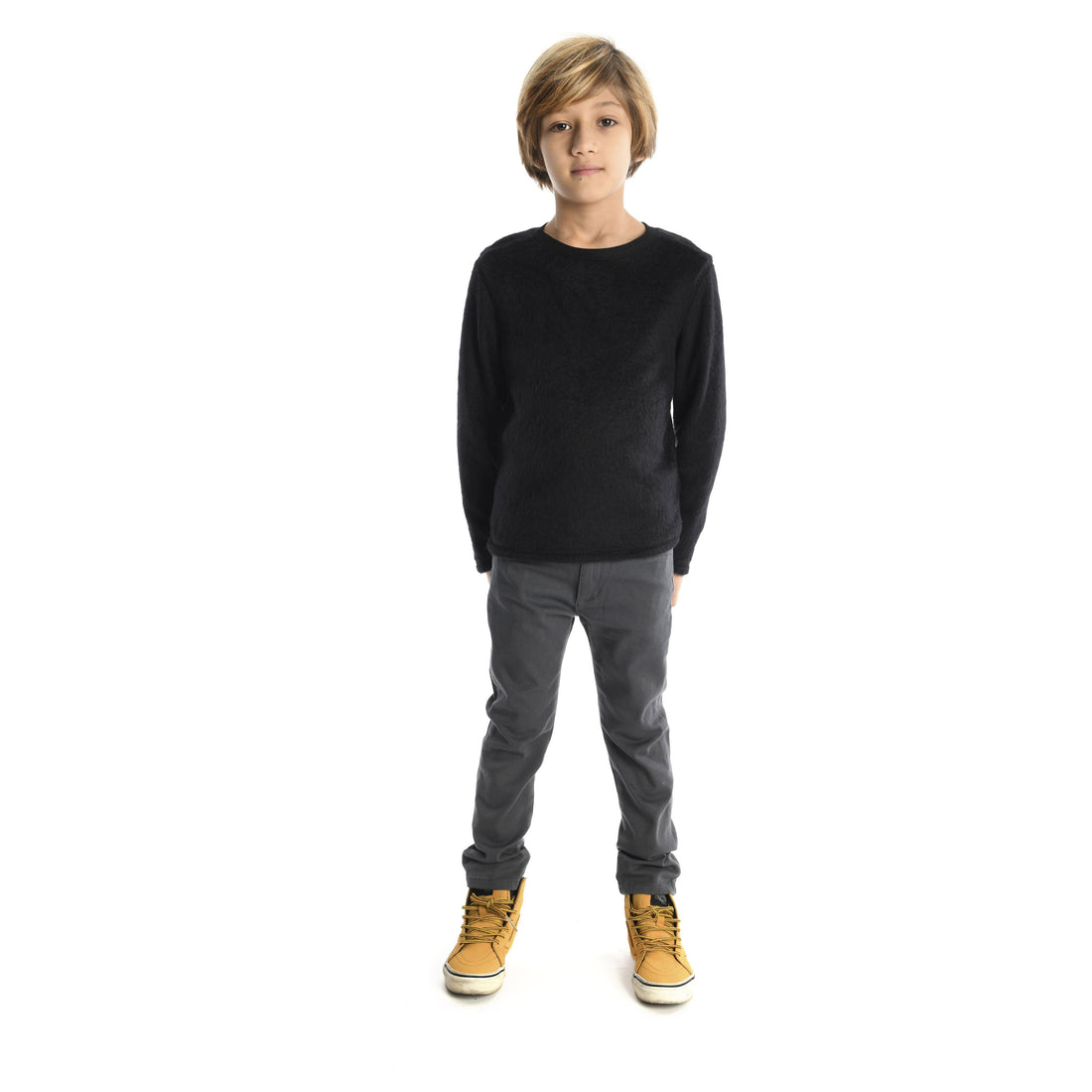 Appaman Vintage Black Skinny Twill Pant
