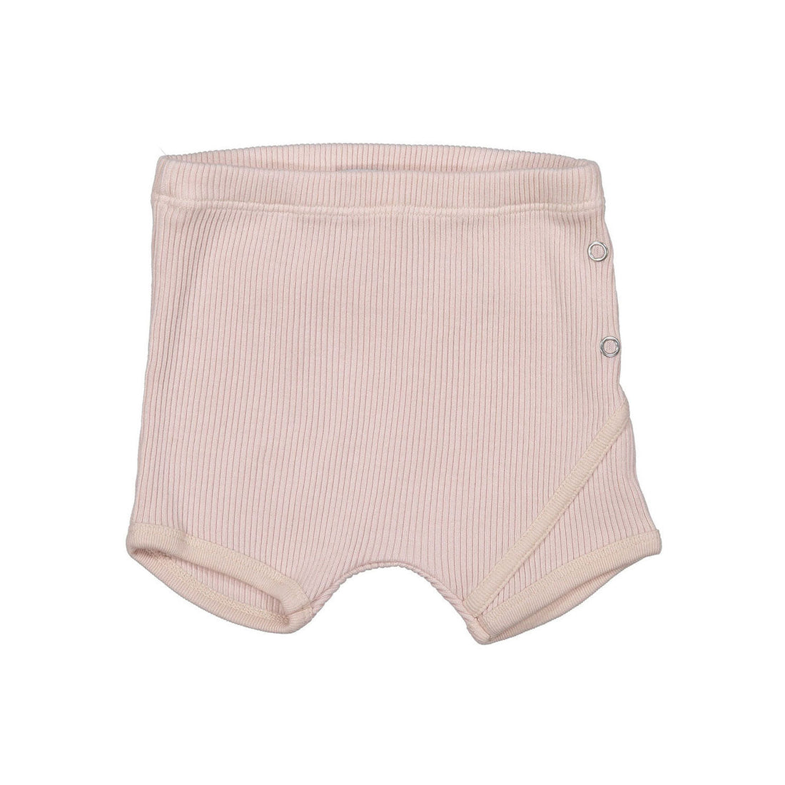 Violeta bottoms Violeta Pink Ribbed Knit Wrap Shorts
