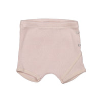 Violeta bottoms Violeta Pink Ribbed Knit Wrap Shorts