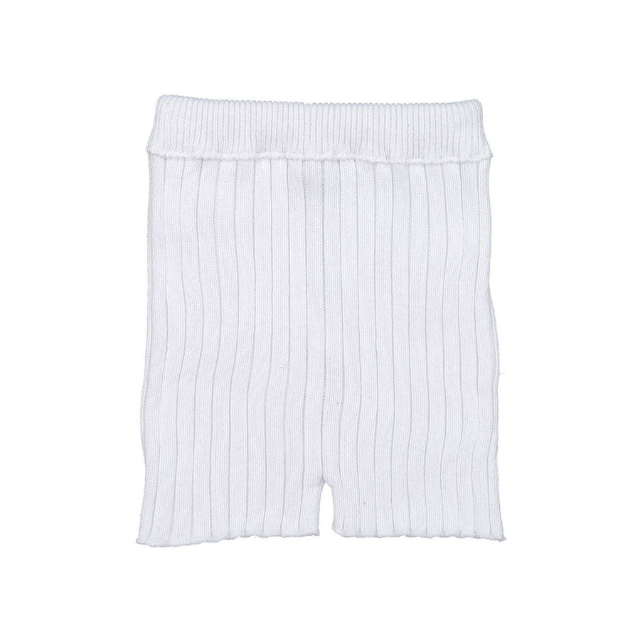 Violeta bottoms Violeta White Loom Ribbed Knit Bloomers