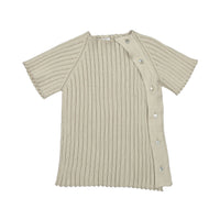 Violeta knitwear Violeta Beige Lalo Ribbed Knit Sweater