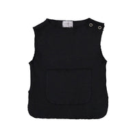 Violeta knitwear Violeta Black Ribbed Knit Vest